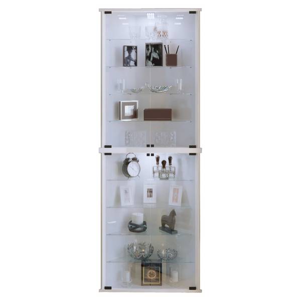 VCM Eckvitrine Vecko Maxi, weiß