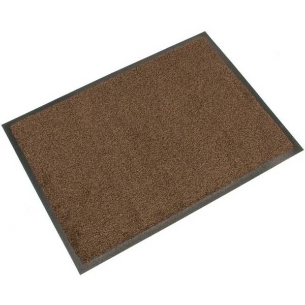 COBA Schmutzfangmatte aus Nylon, BxL 600 x 850 mm, schwarz/braun