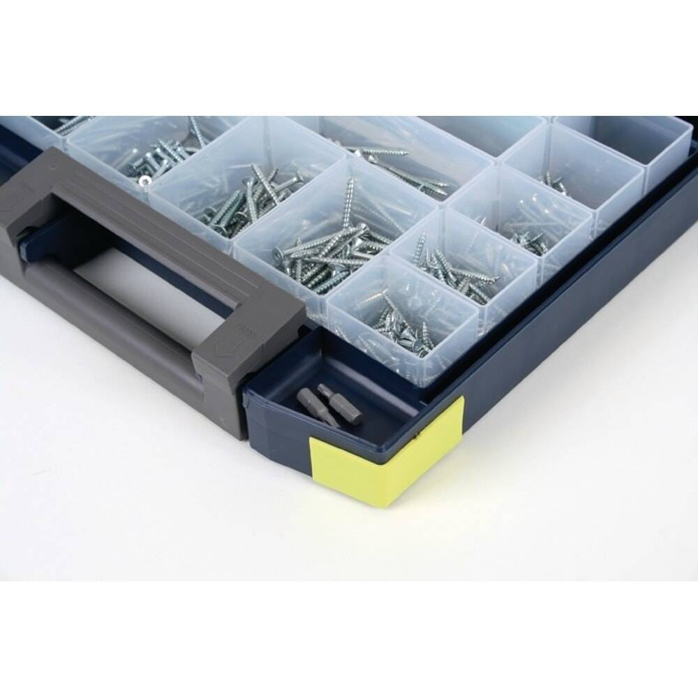 raaco Sortimentskoffer boxxser, 15 Fächer mit Profilraster, B298xT284x-1