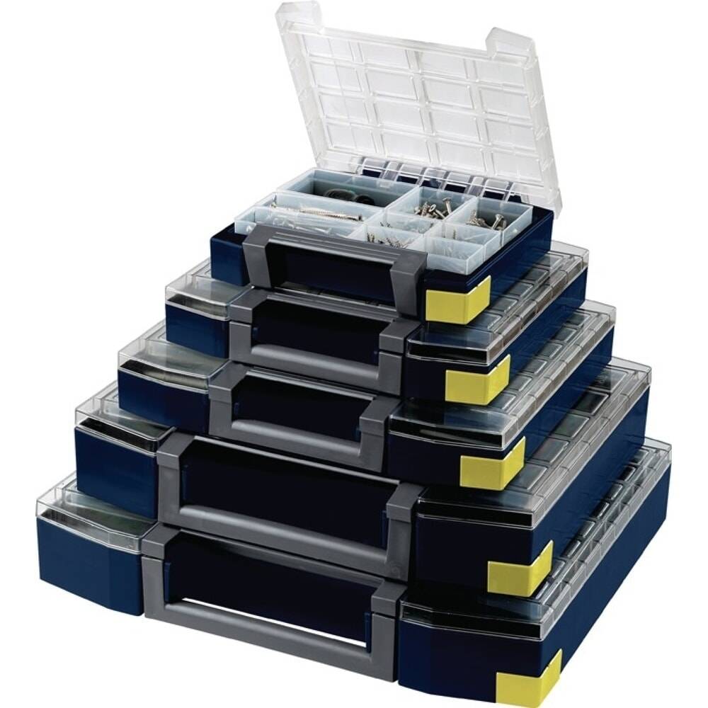 raaco Sortimentskoffer boxxser, 15 Fächer mit Profilraster, B298xT284x-0
