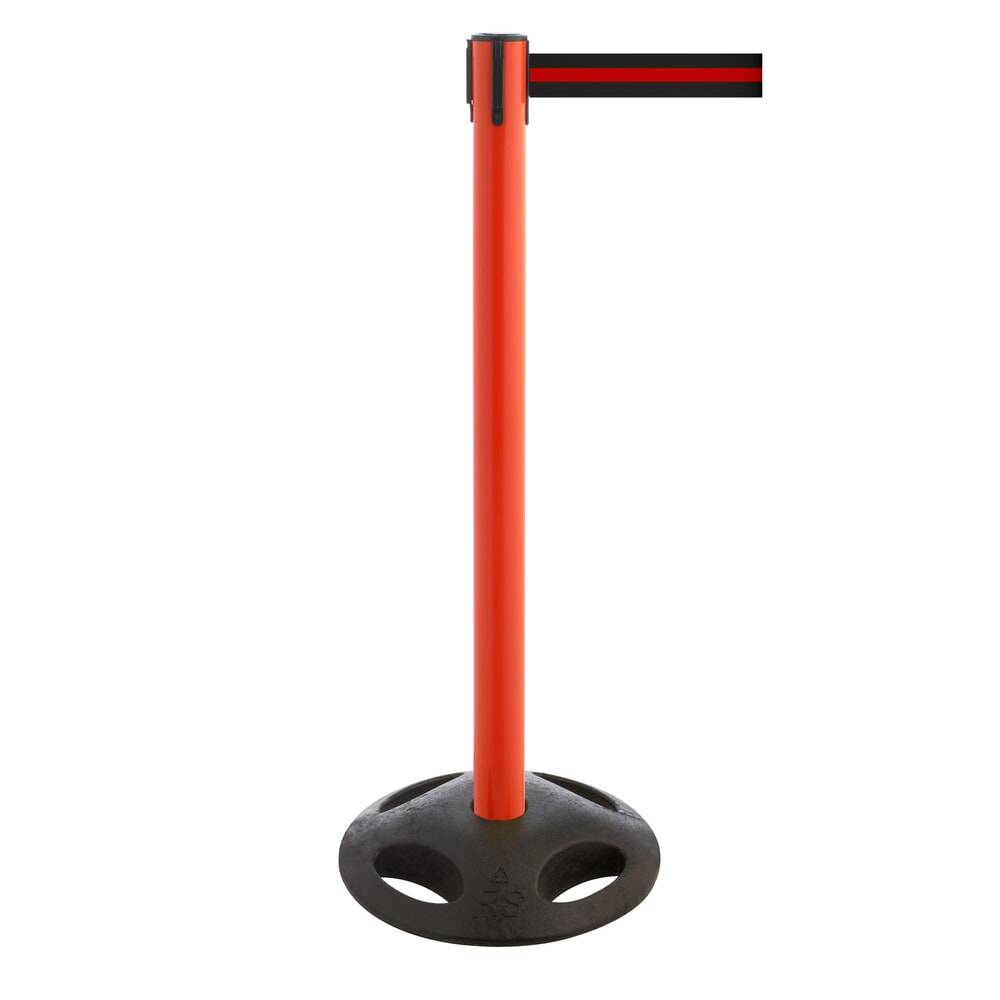 RS-GUIDESYSTEMS® Gurt-Absperrpfosten, Bodenteller aus Verbundwerkstoff-0