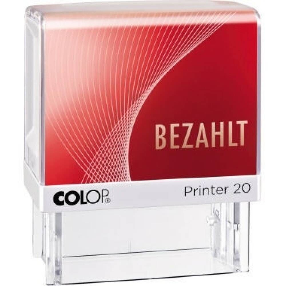 COLOP Textstempel Printer 20 BEZAHLT 100669 38mm Kunststoff rt-0
