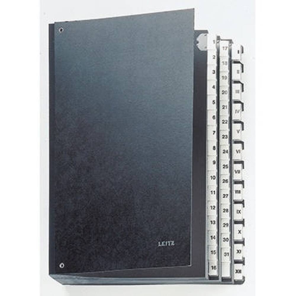 Leitz Pultordner 58440095 DIN A4 44Fächer Hartpappe schwarz-0