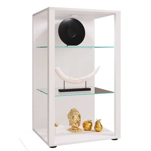 VCM Vitrine Glasol XXL, weiß