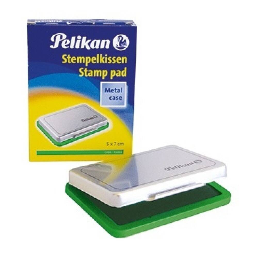 Pelikan Stempelkissen 331199 Gr.3 5x7cm Metallic-Gehäuse grün-0