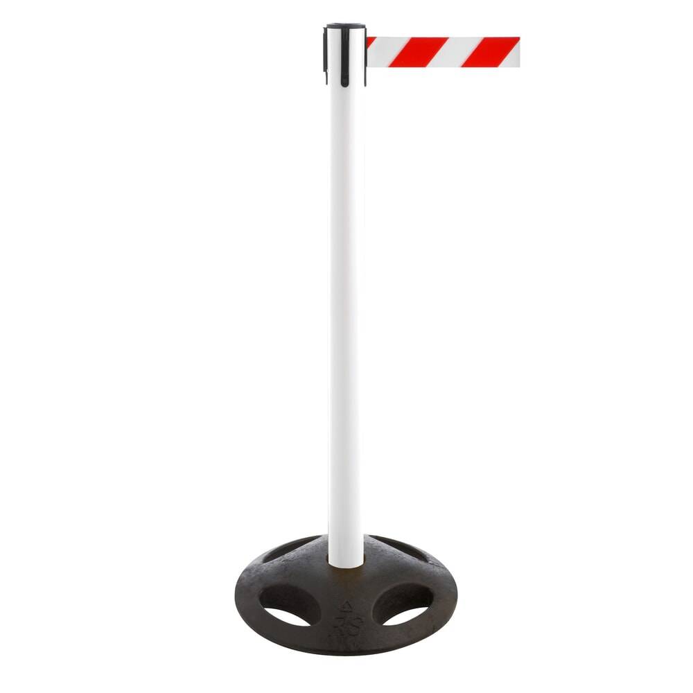 RS-GUIDESYSTEMS® Gurt-Absperrpfosten, Bodenteller aus Verbundwerkstoff-0