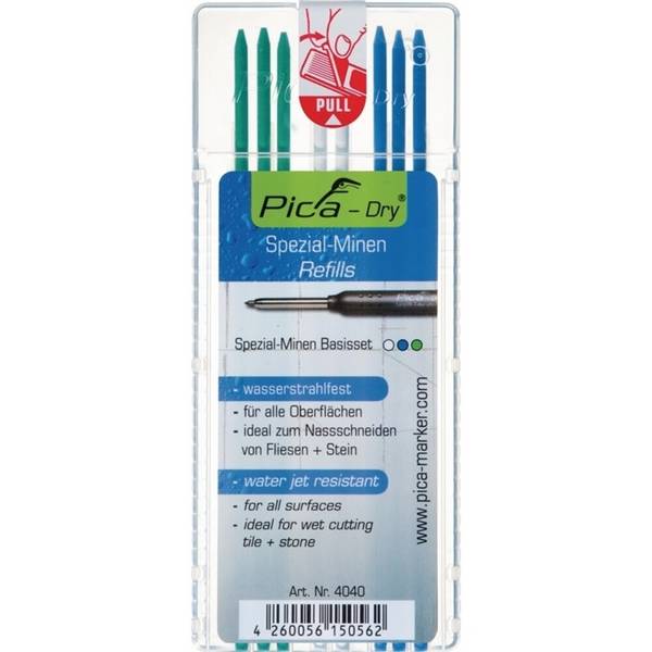 PICA Minenset Pica-Dry, wasserstrahlfest, 3x blau, 2x weiß, 3x grün