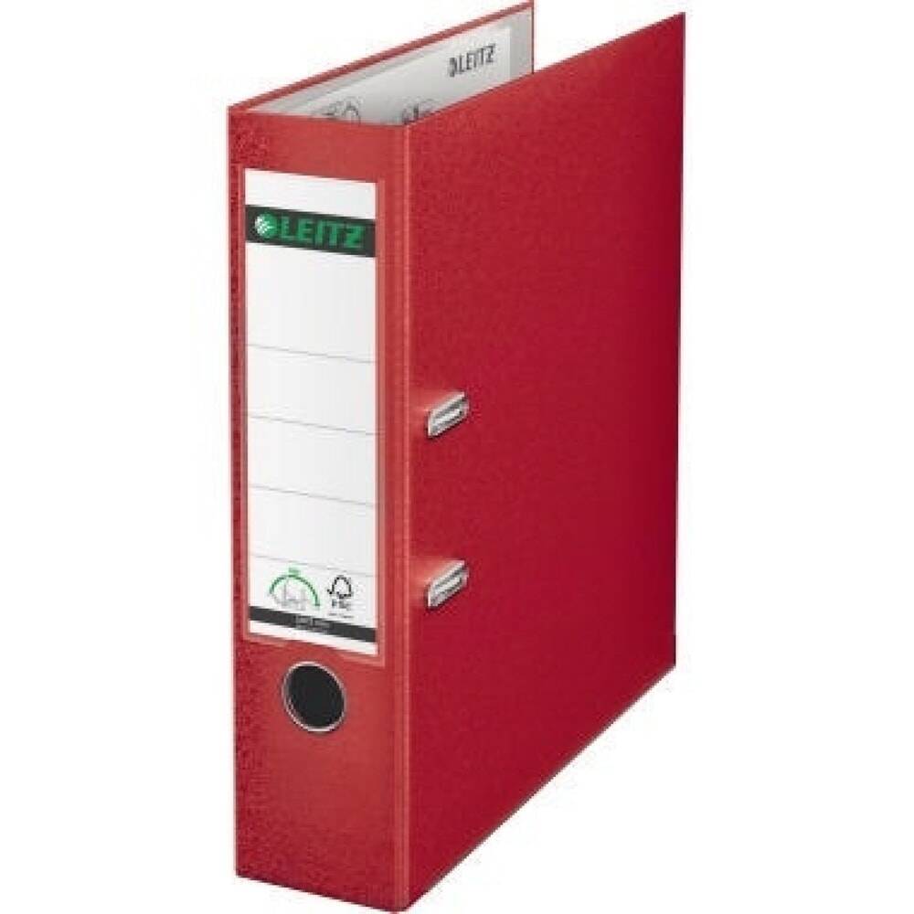 Leitz Ordner 10105025 DIN A4 80mm Polypropylen rot-0