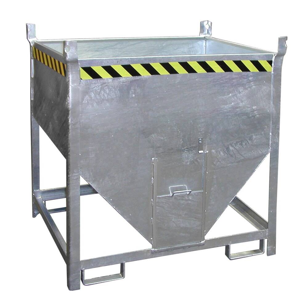 Bauer® Silobehälter mit Schiebeverschluss, verzinkt, TK 1.000 kg