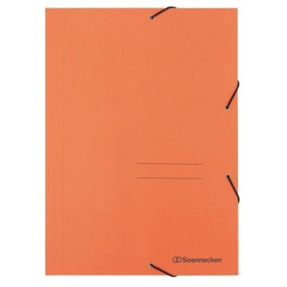 Soennecken Eckspanner 1475 DIN A4 3Klappen und Gummizug orange-0