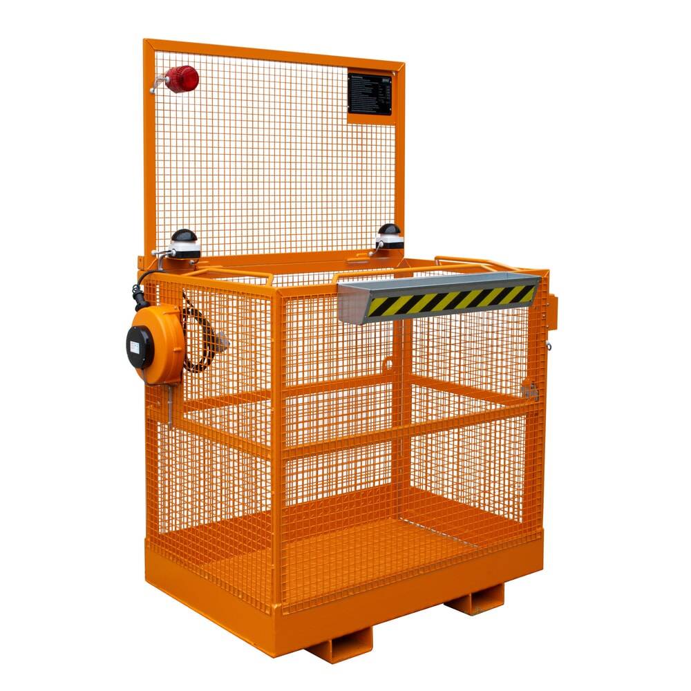 Bauer® Arbeitskorb Spezial, Ausführung D, breit, Rundum-Gitter-0
