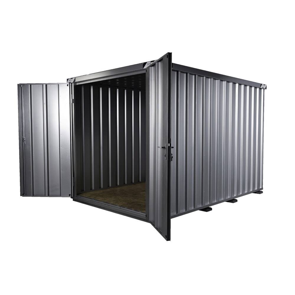 BOS® Schnellbaucontainer, HxBxT 2.100 x 2.100 x 3.100 mm, Tür stirnsei-2