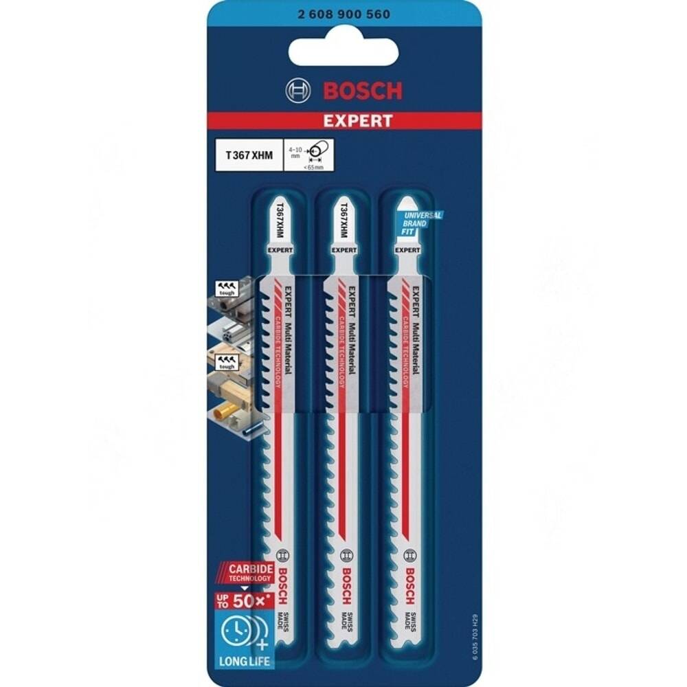 BOSCH Stichsägeblatt Expert Multi Material T 367 XHM, Gesamtlänge 132-1