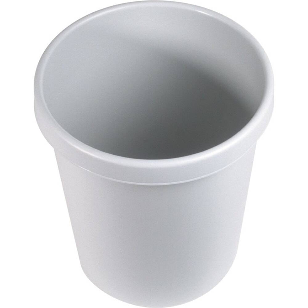 helit Papierkorb, Kunststoff, 18 l H331xØ315 mm mit Griffrand, lichtgr-1