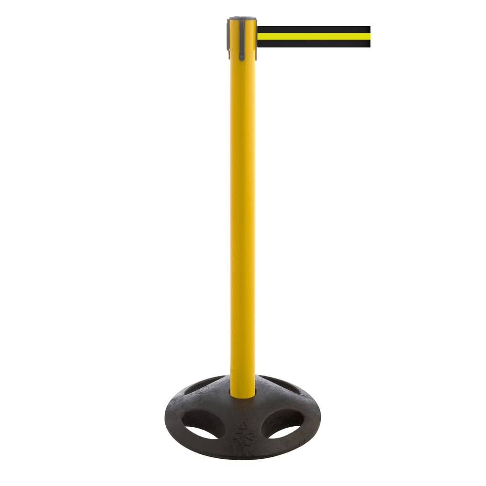 RS-GUIDESYSTEMS® Gurt-Absperrpfosten, Bodenteller aus Verbundwerkstoff-0