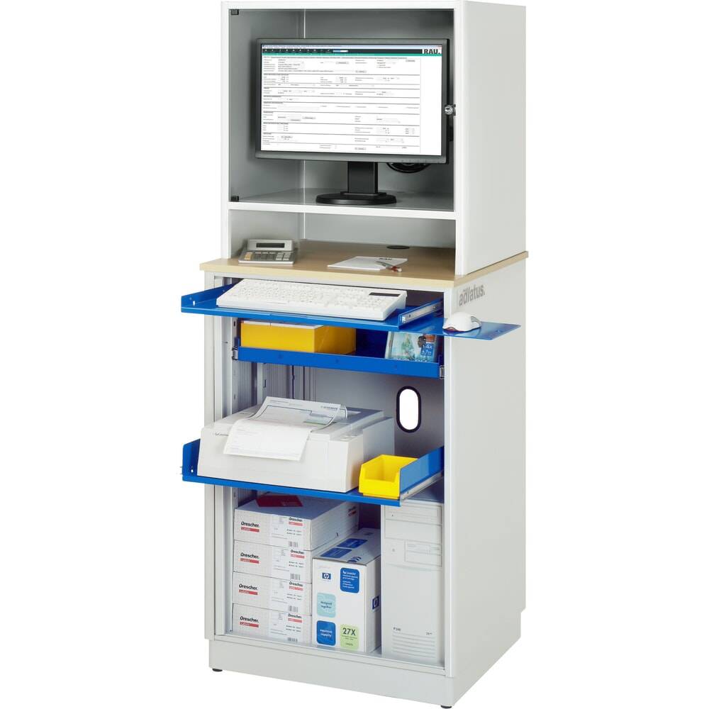 RAU Computer-Station, Tastaturauszug, 1 Schublade, stationär-0