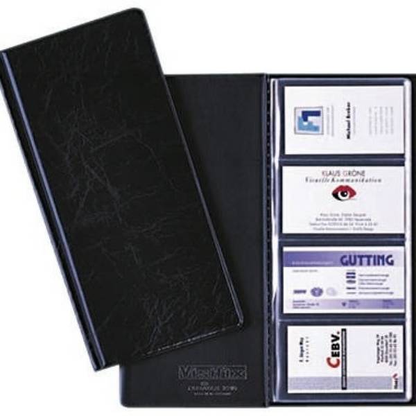 DURABLE Visitenkarten-Buch VISIFIX 238001 für 96Karten 90x57mm sw