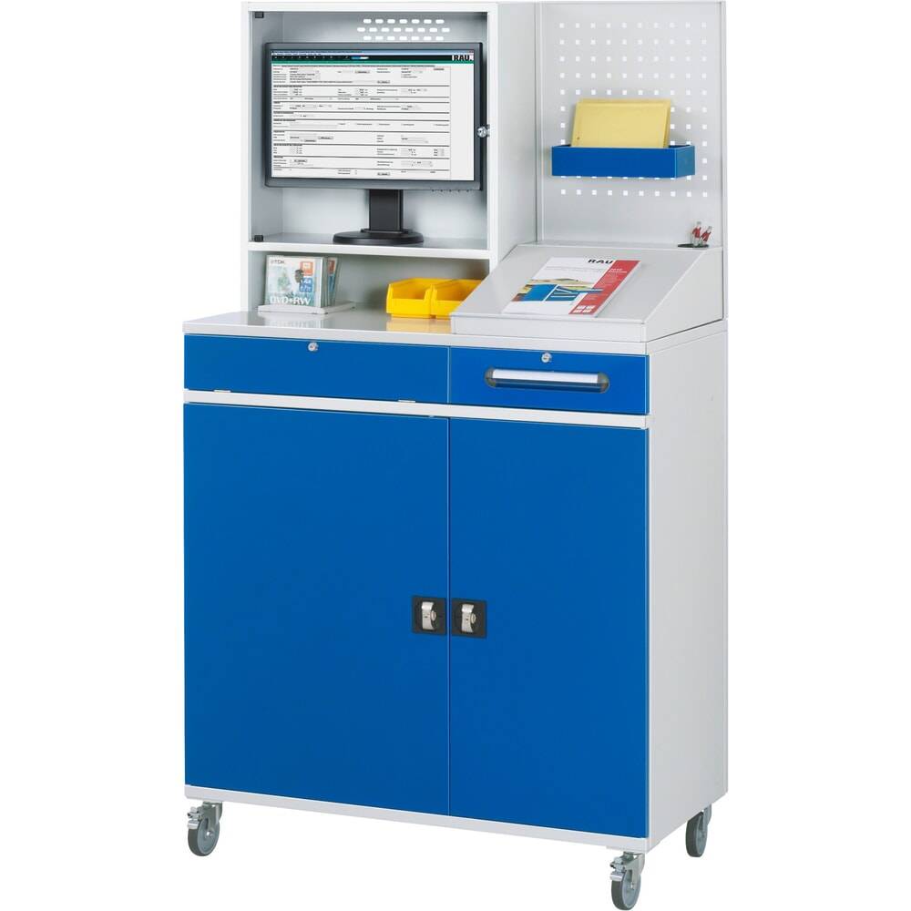 RAU Computer-Arbeitsplatz mit Monitorgehäuse, mobil-2
