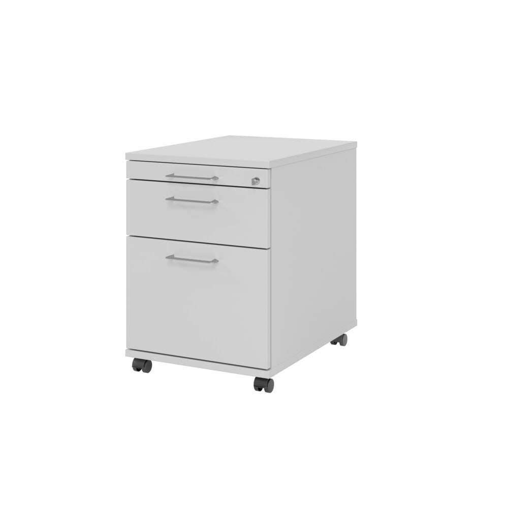 Hammerbacher Rollcontainer 58cm,1Schub,1HR,Schl.BS Grau-0