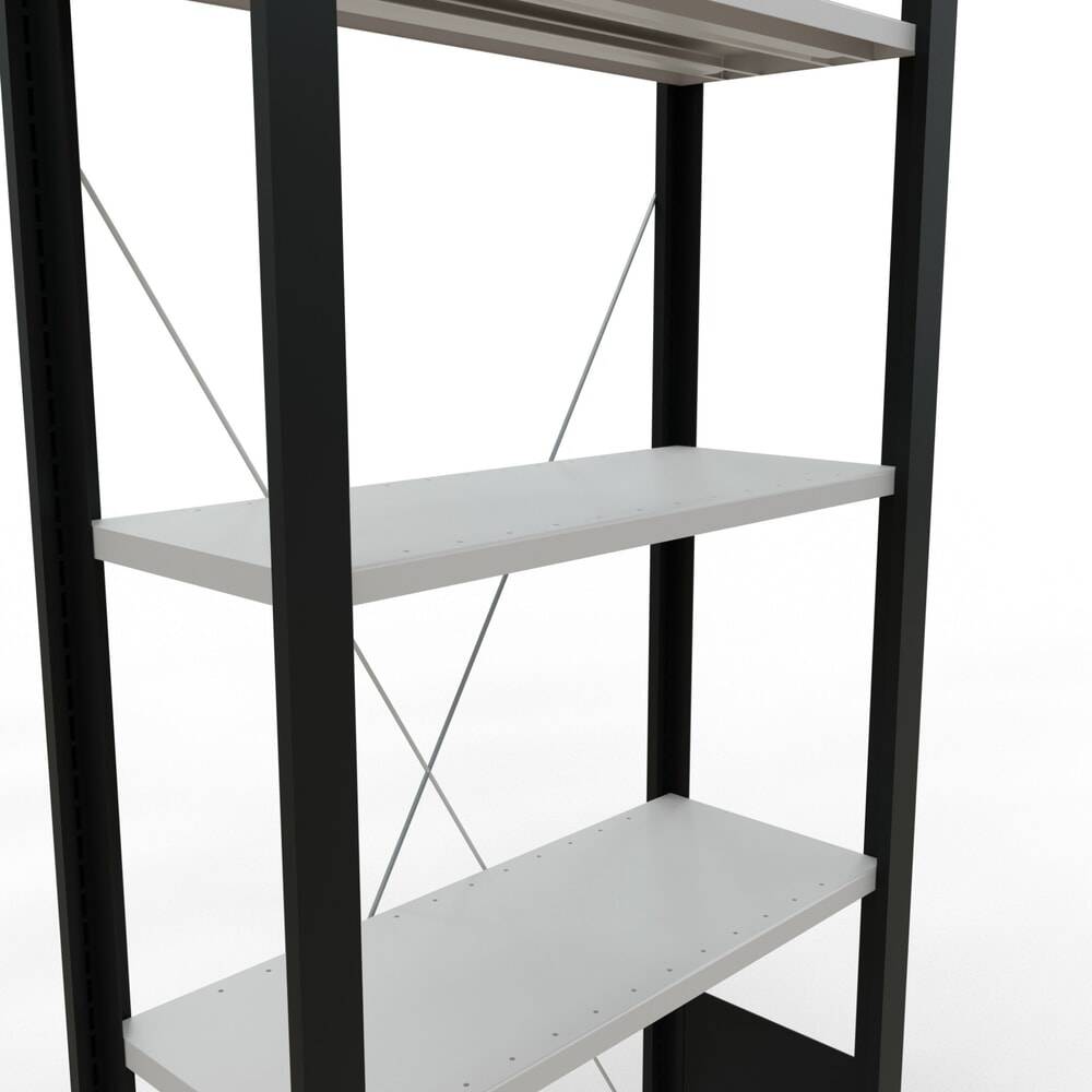 SCHULTE Aktenregal GF, einseitig, ohne Endanschläge, FL 85 kg, schwarz-3
