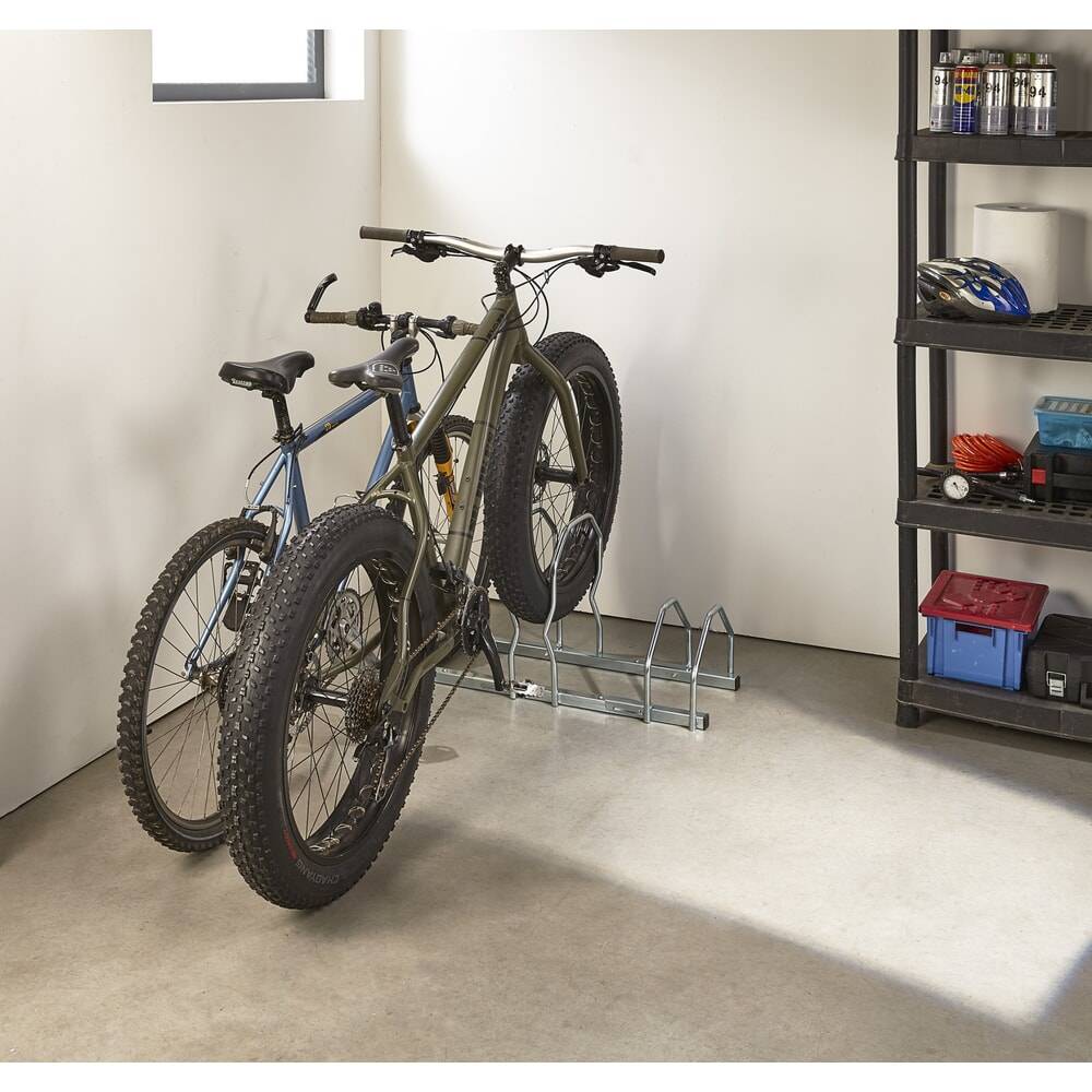 MOTTEZ Fahrradständer für 3 Fahrräder, 2 Ebenen FAT BIKE-2