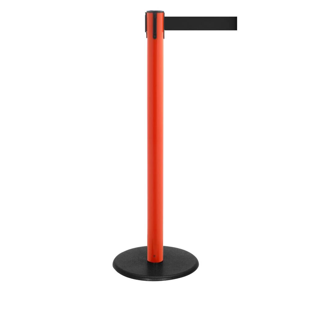 RS-GUIDESYSTEMS® Gurt-Absperrpfosten, Bodenteller aus Guss, Gurtbreite-0