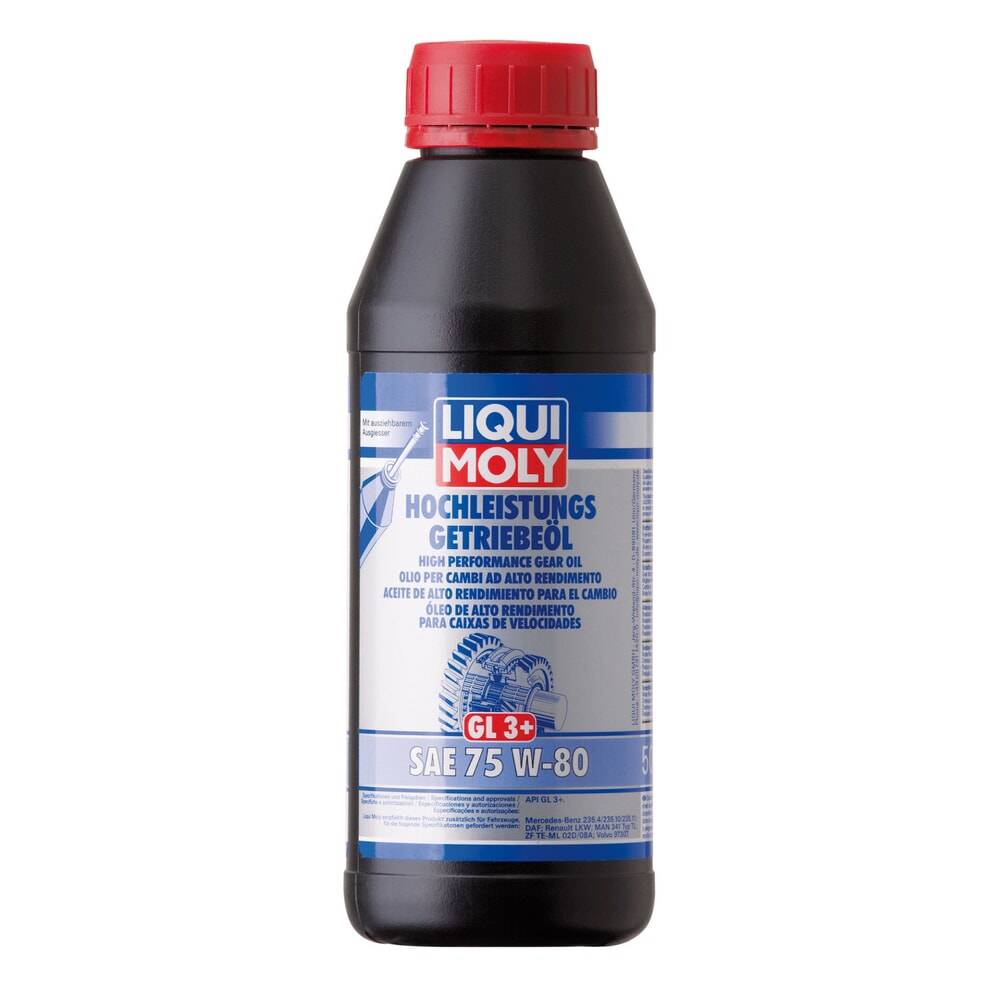 Hochleistungs-Getriebeöl (GL3+) SAE 75W-80, 6 Stück je 500 ml-1