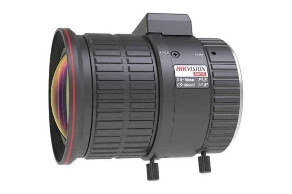 Hikvision HV3816D-8MPIR(O-STD) "Varifokal Objektiv, 1/1,8"", F1,5/3,8-16mm, 8 Megapixel, DC asphärisch, IR korrigiert-0