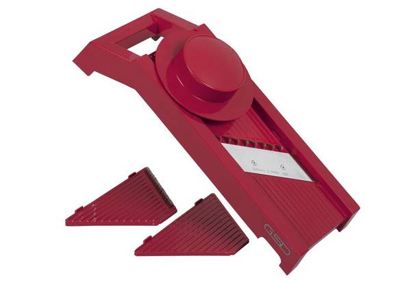 GSD Universal-Gemüsehobel 3-in-1 rot, Manuell, 3 mm, Rot, 1 mm, 110 mm, 300 mm