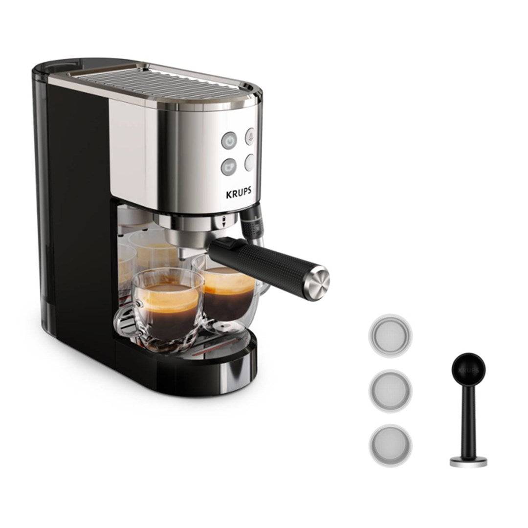 Krups XP444C Virtuoso+ Espressomaschine 15 bar Pumpendruck-0