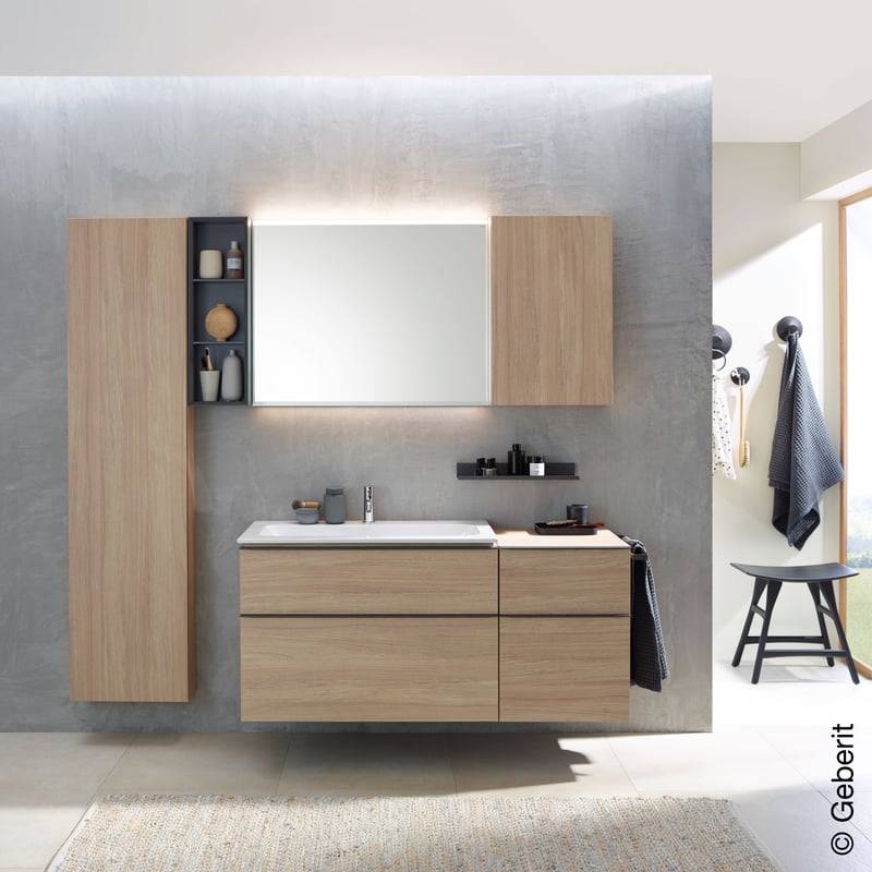 Geberit 502328JK1, iCon Handtuchstange für Badmöbel starr, lava matt-1
