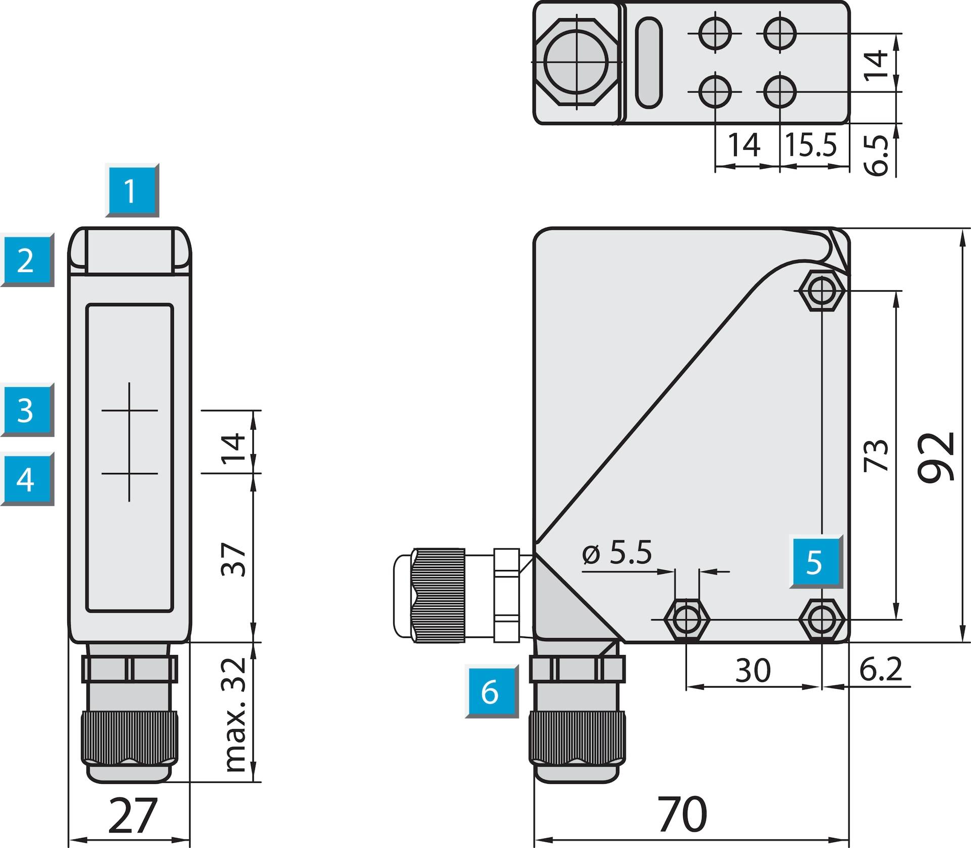 Sick WL34-B430, Fotoelektrischer Sensor, P/n: 1019245-1