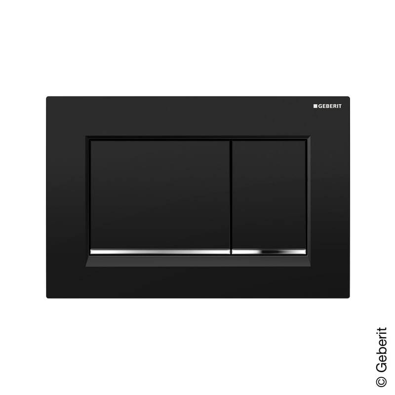 Geberit 115883KM1, Sigma20 Betätigungsplatte Square schwarz-0