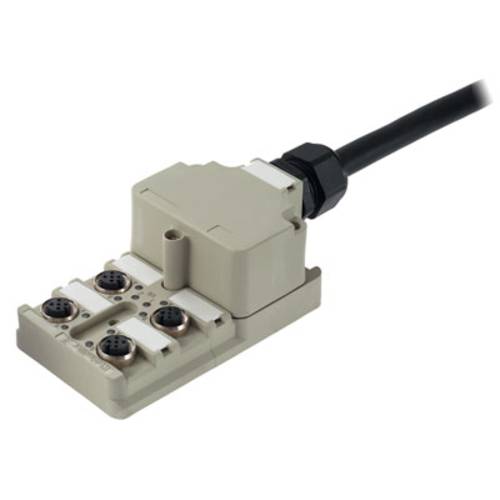 Weidmüller SAI-4-MF 5P PUR 5M 1804600000 Sensor/Aktorbox passiv M12-Verteiler mit Metallgewinde 1 St.