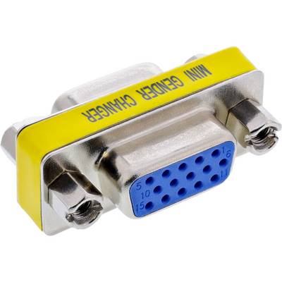 InLine® Mini-Gender-Changer, 15pol HD (VGA), Buchse / Buchse-0