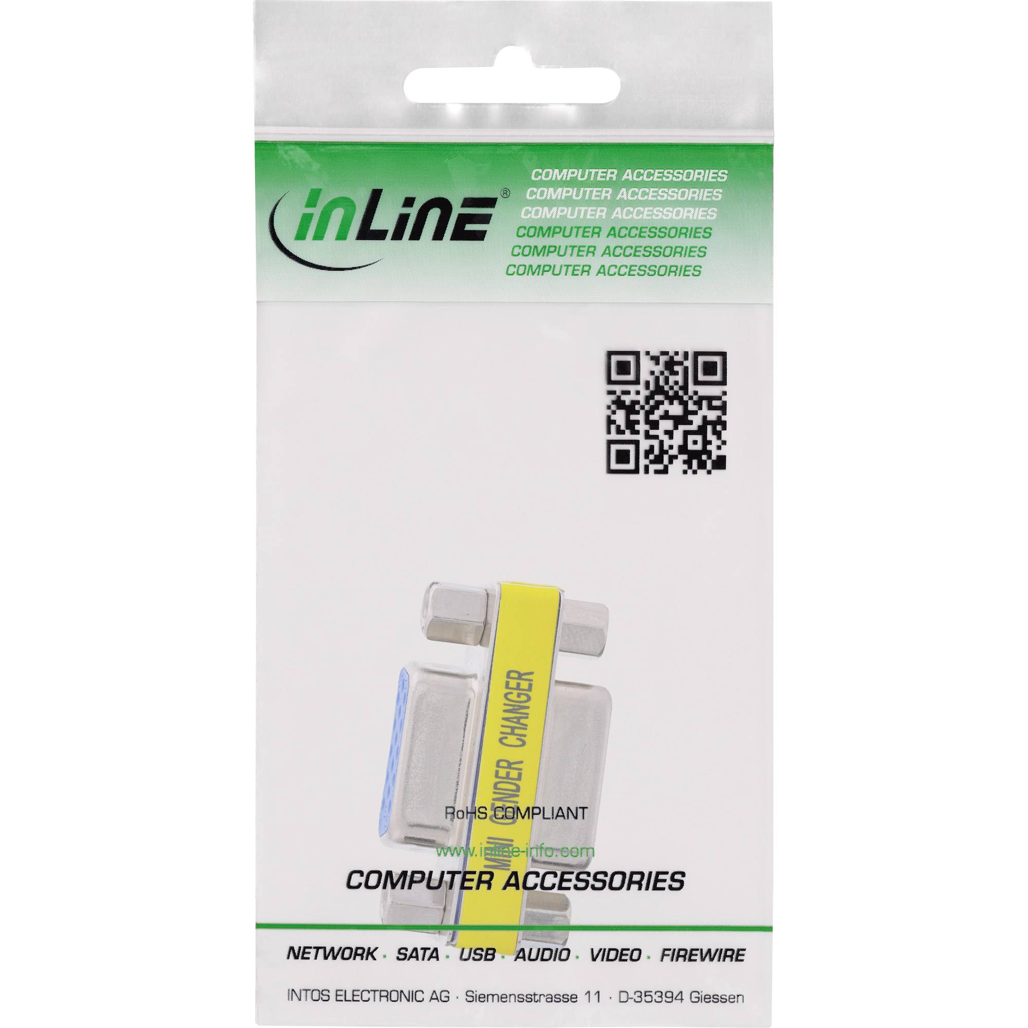 InLine® Mini-Gender-Changer, 15pol HD (VGA), Buchse / Buchse-2