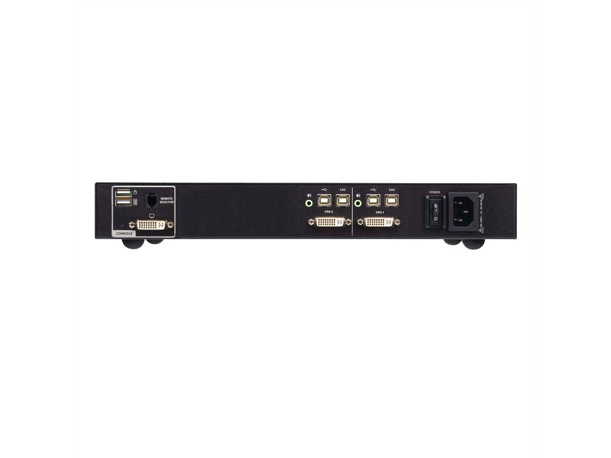 Aten CS1182D4C 2-Port USB 4K DVI Secure KVM mit Card Reader-1