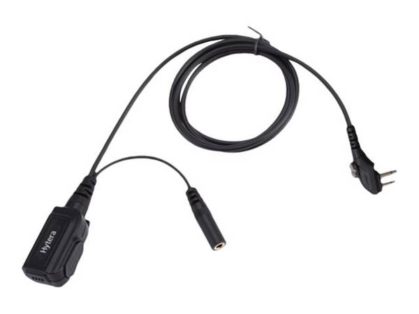 HYTERA Basis-Set mit PTT und Mikrofon ohne Ohrhörer IP54, anschließbare Ohrhörer: ES-01, ES-02, EH-01, EH-02 ACM-01