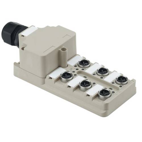 Thumbnail - Weidmüller SAI-6-M 4P IDC 1766790000 Sensor/Aktorbox passiv M12-Verteiler mit Metallgewinde 1 St.