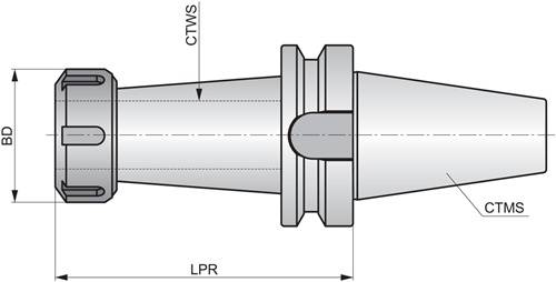 ER Spannzangenfutter ISO BT.50ADB-CC.ER32.160 D. 20mm MAS BT PRAMET-3