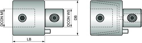 Verlängerungsadapter ISO P 042 040 D.24mm PRAMET-3