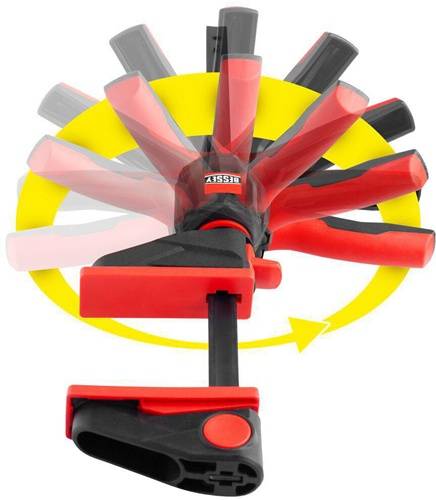 BESSEY Einhandzwinge EZ360S drehbarer Griff 110x40mm 2 Stück-1