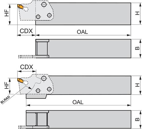 Modularer Werkzeughalter ISO MS-EN-1616 H Einstechtiefe 15mm PRAMET-3