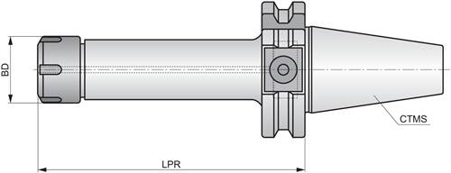 ER Mini-Spannzange DIN 69871 D. 10mm ISO 69871.40ADB-CCM.ER16.100 PRAMET-3