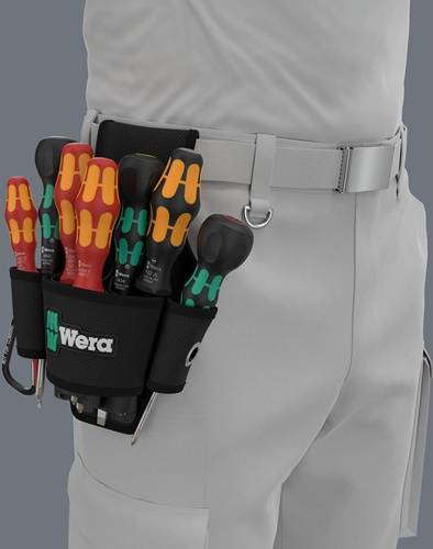 Wera Werkzeuge GmbH Schraubendrehersatz 9621 Belt Pouch Set 2 8-tlg.Schlitz/PH VDE WERA 05136033001-2