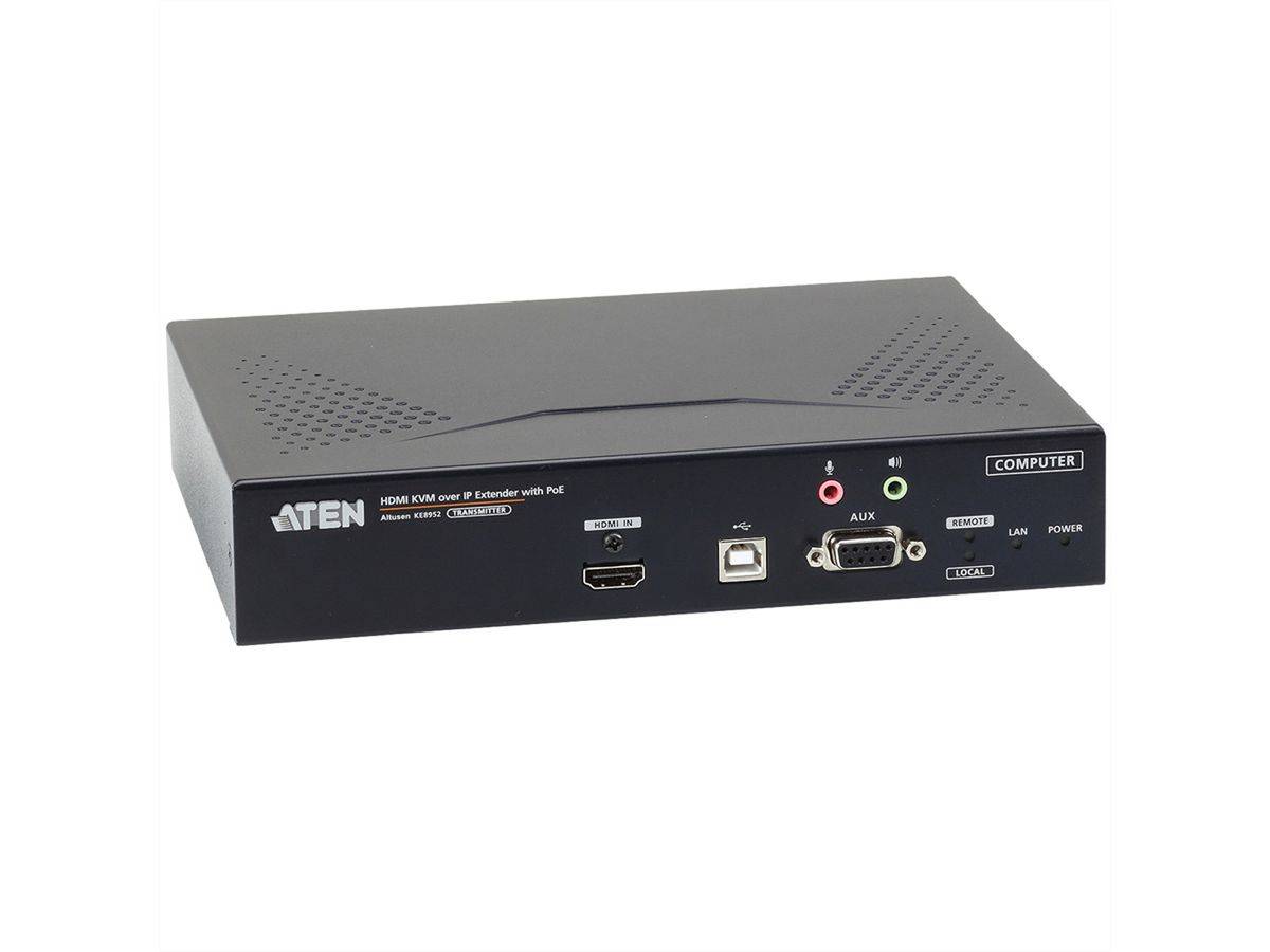 Aten KE8952T 4K USB HDMI IP KVM Extender mit PoE Sender-0