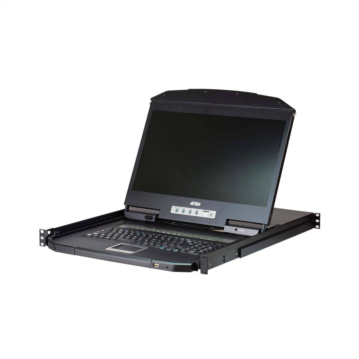 Aten CL3116NX KVM-Switch, 18,5Zoll TFT, VGA, PS/2-USB, 16 Port, IT-Layout-0