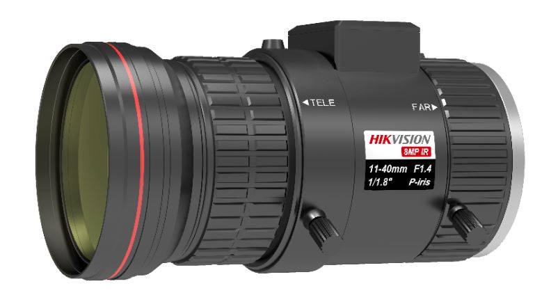 Hikvision HV1140P-8MPIRA 1/1.8" 8MP Objektiv, CS-Mount, 11-40mm, Tag/Nacht, IR,P-Iris, F1.4-0
