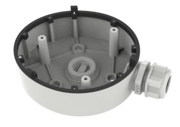 Hikvision DS-1280ZJ-TR12 Wandhalterung, geeignet für Überwachungskameras, Aluminiumlegierung, weiß, robustes und