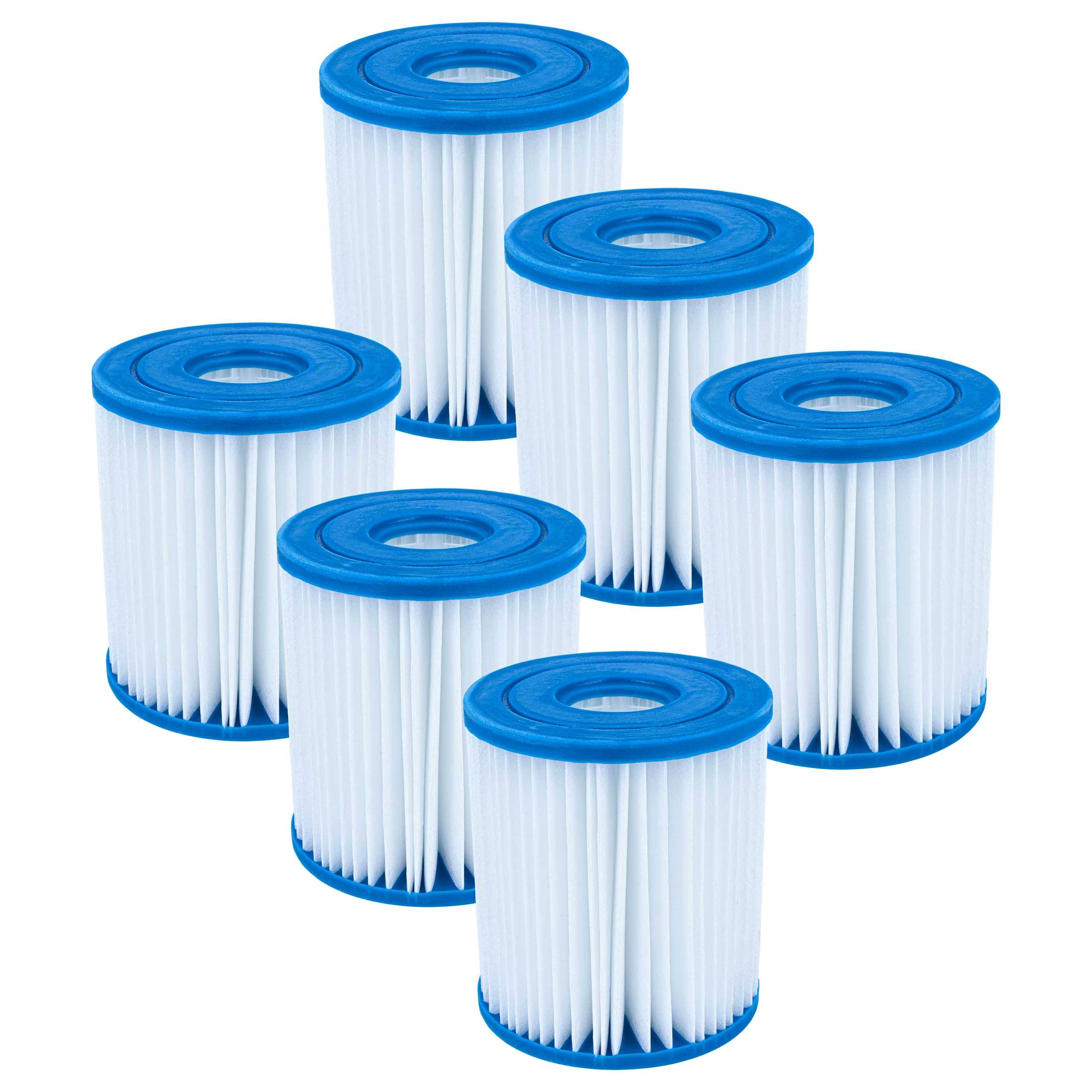 vhbw 6x Filterkartusche kompatibel mit Intex 28602, Easy Pool, Frame Pool | Swimmingpool, Filterpumpe - Wasserfilter-0
